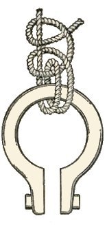 Ankersteek, werpankersteek, anchor hitch, anchor bend, Fisherman's bend