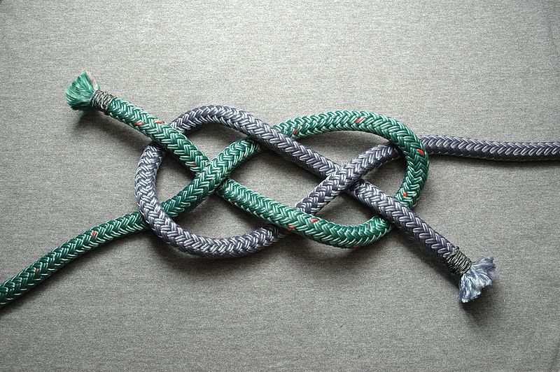Hielingsteek, dubbele hielingsteek, echte karaaksteek, carrick bend